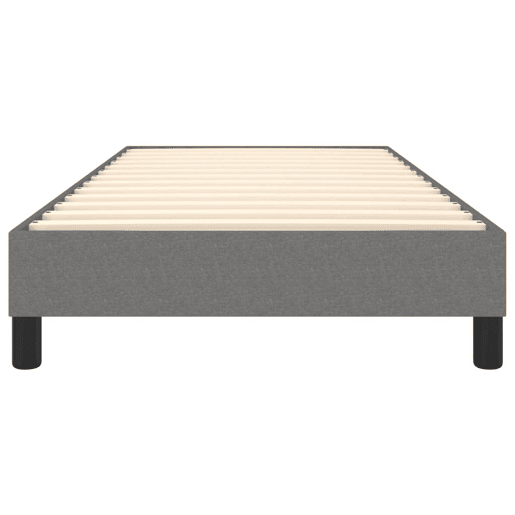 Cama de solteiro - Cama de uma pessoa - Estrutura de cama sem colchão 90x190 cm tecido cinzento-escuro Cama de solteiro - Cama de uma pessoa - Estrutura de cama sem colchão 90x190 cm tecido cinzento-escuro