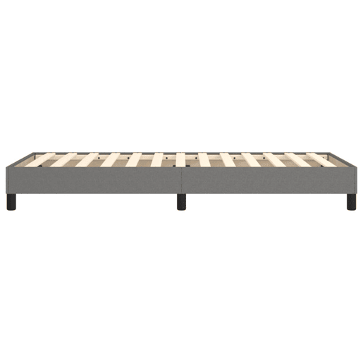 Cama de solteiro - Cama de uma pessoa - Estrutura de cama sem colchão 90x190 cm tecido cinzento-escuro Cama de solteiro - Cama de uma pessoa - Estrutura de cama sem colchão 90x190 cm tecido cinzento-escuro