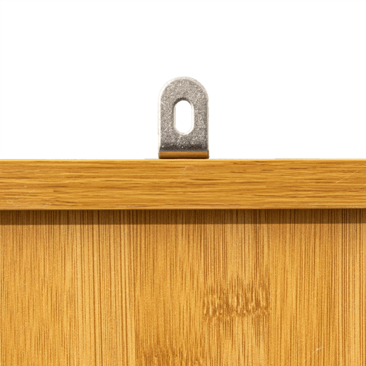 Coluna de banheiro Sicela com pés em estilo bambu natural marrom com 2 portas e espaço de armazenamento interno 33x168x28 cm