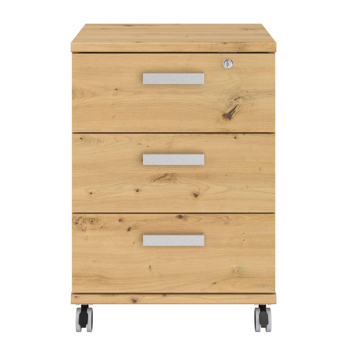 Cajonera Venture Oficina Con Ruedas 3C Estilo Industrial