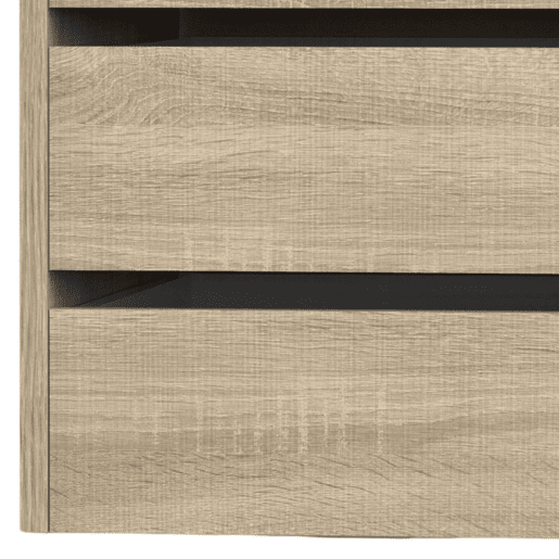 Aparador pequeno com 4 gavetas em carvalho cambriano 46x64x45 cm Aparador pequeno com 4 gavetas em carvalho cambriano 46x64x45 cm