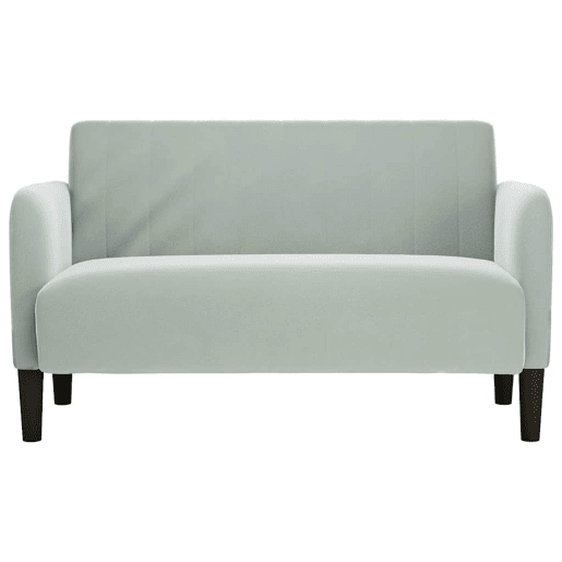 Sofá-luvas - Sofá fixo 109 cm veludo cinzento-claro Sofá-luvas - Sofá fixo 109 cm veludo cinzento-claro
