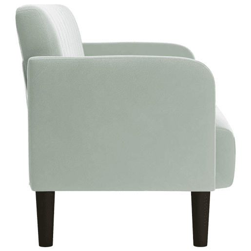 Sofá-luvas - Sofá fixo 109 cm veludo cinzento-claro Sofá-luvas - Sofá fixo 109 cm veludo cinzento-claro