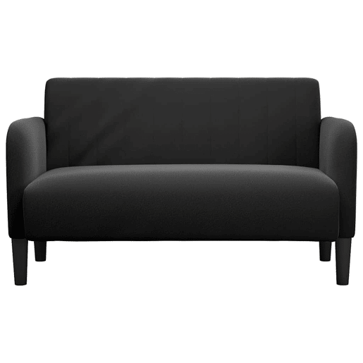Sofá-luvas - Sofá fixo 109 cm veludo preto Sofá-luvas - Sofá fixo 109 cm veludo preto