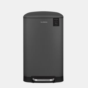 Caixote Cozinha Pedal 30L Les Collectors N°731 | Aço Inoxidável | Balde Interior Removível | Fecho Silencioso | Cinzento Antracite