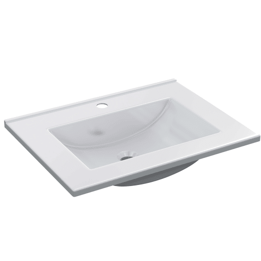 Móvel de casa de banho com 2 portas em Branco Brilhante com espelho e lavatório ppmma