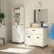 Columna Auxiliar de Baño Toscana Columna Auxiliar de Baño Toscana Blanco/ Madera