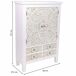 Armario de madera, 4 cajones y 2 puertas Armario de madera, 4 cajones y 2 puertas Blanco