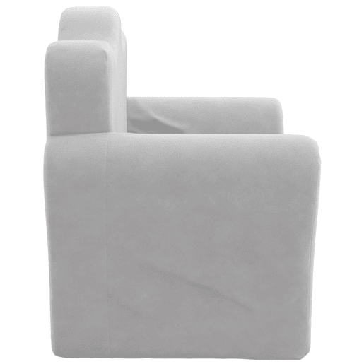 Sofá-cama infantil, Sofá conversível pelúcia macia cinzento-claro
