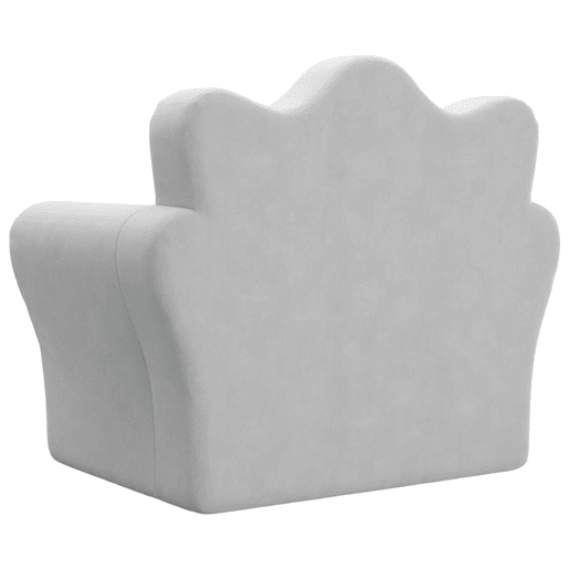 Sofá-cama infantil, Sofá conversível pelúcia macia cinzento-claro