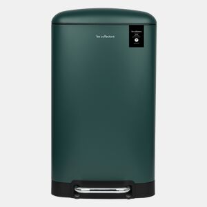 Caixote Cozinha Pedal 30L Les Collectors N°701 | Aço Inoxidável | Balde Interior Removível | Fecho Silencioso | Verde Pato