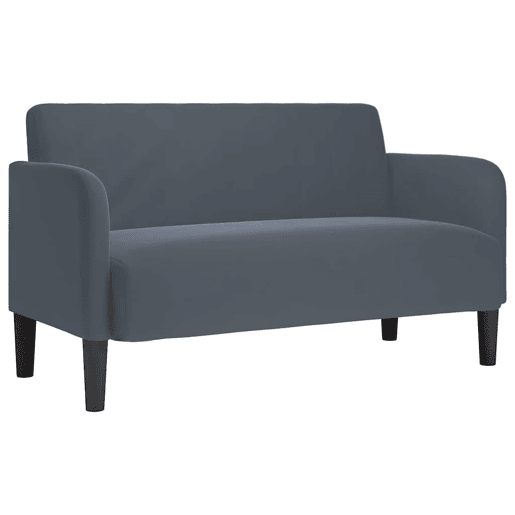 Sofá-luvas - Sofá fixo 109 cm veludo cinzento-escuro Sofá-luvas - Sofá fixo 109 cm veludo cinzento-escuro