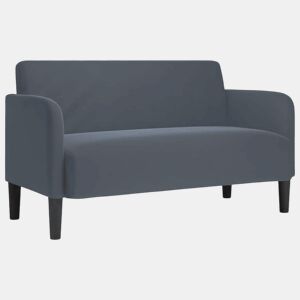 Sofá-luvas - Sofá fixo 109 cm veludo cinzento-escuro