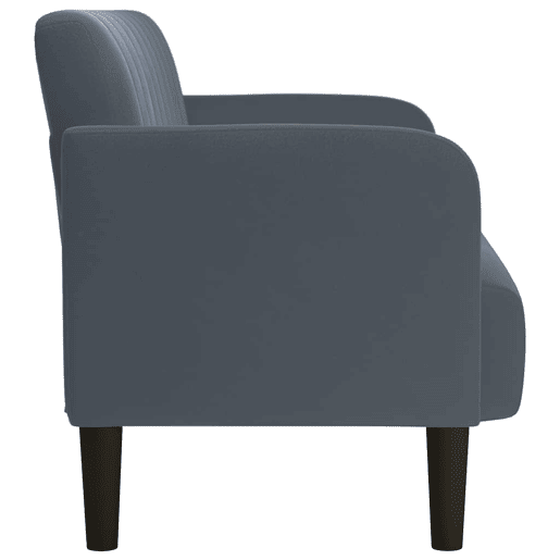 Sofá-luvas - Sofá fixo 109 cm veludo cinzento-escuro Sofá-luvas - Sofá fixo 109 cm veludo cinzento-escuro