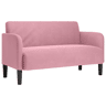 Sofá-luvas - Sofá fixo 109 cm veludo rosa