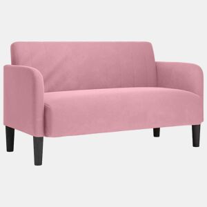 Sofá-luvas - Sofá fixo 109 cm veludo rosa