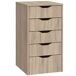 Cajonera Oficina Eko 5 Cajones Miroytengo Cajonera Oficina Eko 5 Cajones Miroytengo Madera Clara