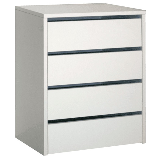 Pacote de Móveis Auxiliares 2 Gavetas Roupeiros Interiores Cor Branco Brilhante 46x64x45 cm Pacote de Móveis Auxiliares 2 Gavetas Roupeiros Interiores Cor Branco Brilhante 46x64x45 cm