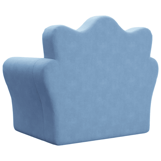 Sofá-cama infantil, Sofá conversível pelúcia macia azul