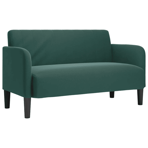 Sofá-luvas - Sofá fixo 109 cm veludo verde-escuro