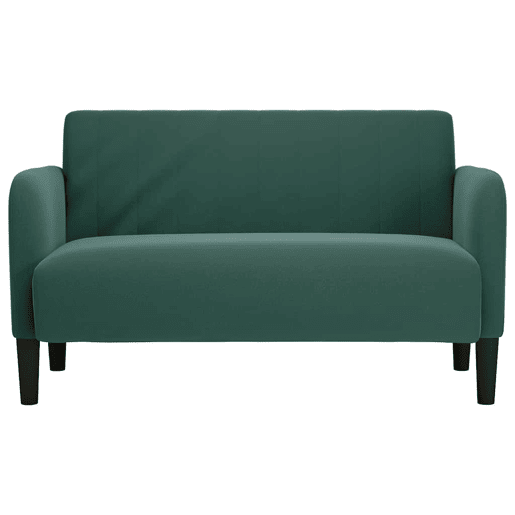 Sofá-luvas - Sofá fixo 109 cm veludo verde-escuro