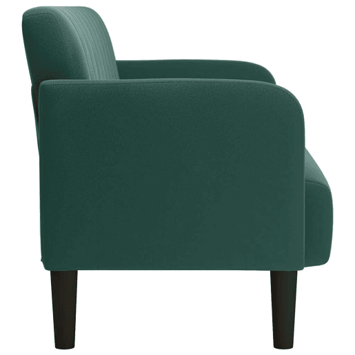 Sofá-luvas - Sofá fixo 109 cm veludo verde-escuro