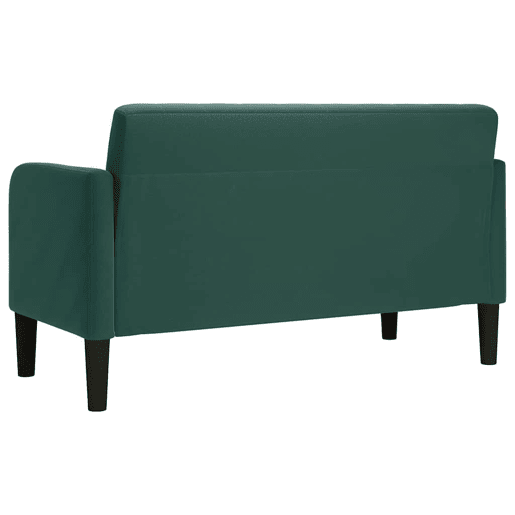 Sofá-luvas - Sofá fixo 109 cm veludo verde-escuro