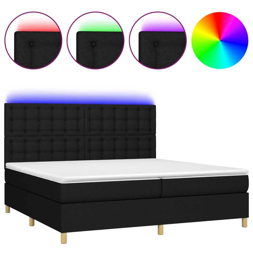 Cama box spring 200x200 Negro