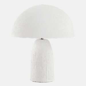 Candeeiro de mesa com base e abajur em papel maché