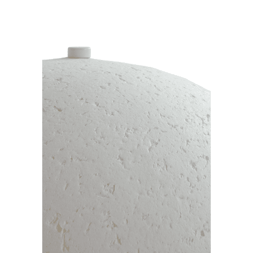 Candeeiro de mesa com base e abajur em papel maché Candeeiro de mesa com base e abajur em papel maché