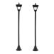 Farolas Solares Plástico Outsunny Farolas Solares Plástico Outsunny Negro