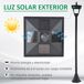 Farolas Solares Plástico Outsunny Farolas Solares Plástico Outsunny Negro