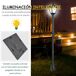 Farolas Solares Plástico Outsunny Farolas Solares Plástico Outsunny Negro