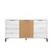 Aparador de Salón Comedor Tokio Estilo Nórdico Aparador de Salón Comedor Tokio Estilo Nórdico Blanco/ Madera