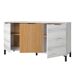 Aparador de Salón Comedor Tokio Estilo Nórdico Aparador de Salón Comedor Tokio Estilo Nórdico Blanco/ Madera