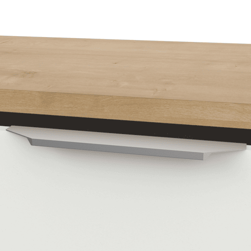 Aparador Access Living Room 4P Carvalho Hamilton e Branco Fosco 161 cm Aparador Access Living Room 4P Carvalho Hamilton e Branco Fosco 161 cm