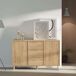Aparador Oslo 3 Cajones 2 Puertas Apertura Push Aparador Oslo 3 Cajones 2 Puertas Apertura Push Madera Clara