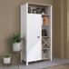 Buffet Alto Cocina con Botellero Coper 1 Puerta 9 estantes Buffet Alto Cocina con Botellero Coper 1 Puerta 9 estantes Blanco/ Madera