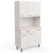 Armario Buffet de Cocina con 6 Puertas Armario Buffet de Cocina con 6 Puertas Blanco/ Madera