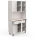 Armario Buffet de Cocina con 6 Puertas Armario Buffet de Cocina con 6 Puertas Blanco/ Madera