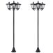 Farolas Solares Plástico, Acero Inoxidable Outsunny Farolas Solares Plástico, Acero Inoxidable Outsunny Negro