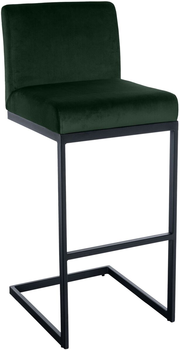 Taburete hopewell de terciopelo verde 53x43x104 cm