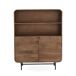 Aparador alto de madera maciza de mango con 2 puertas Aparador alto de madera maciza de mango con 2 puertas Madera