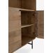 Aparador alto de madera maciza de mango con 2 puertas Aparador alto de madera maciza de mango con 2 puertas Madera