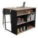 Isla Cocina Buh Mueble Auxiliar Jackson Isla Cocina Buh Mueble Auxiliar Jackson Negro/ Madera