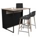 Isla Cocina Buh Mueble Auxiliar Jackson Isla Cocina Buh Mueble Auxiliar Jackson Negro/ Madera