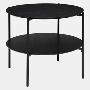 Mesa de Centro Redonda Kemi Preta 52x63 cm