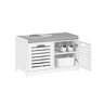 Banco para sapatos com 2 portas FSR23-II-W SoBuy PT