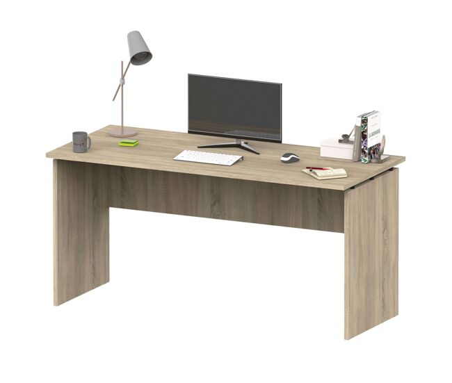 Mesa escritorio rivoli moderno color roble cambrian 155 cm