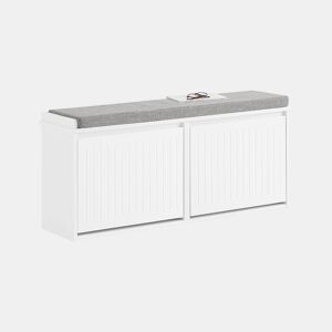Banco para sapatos com 2 abas FSR98-XL-W SoBuy PT